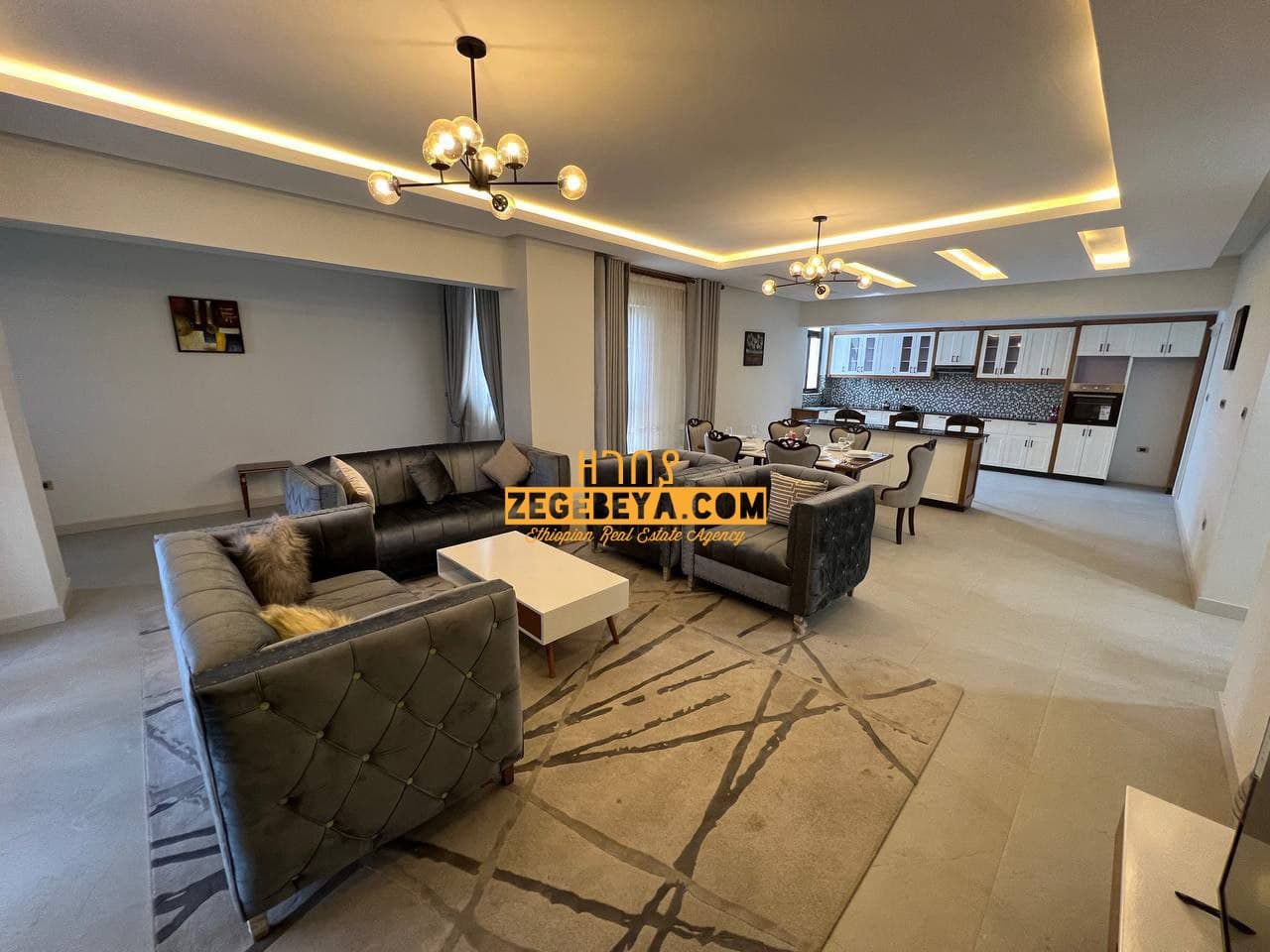Luxurious Furnished 3-Bedroom Apartment with Maid's Room and High Security in Addis — 1