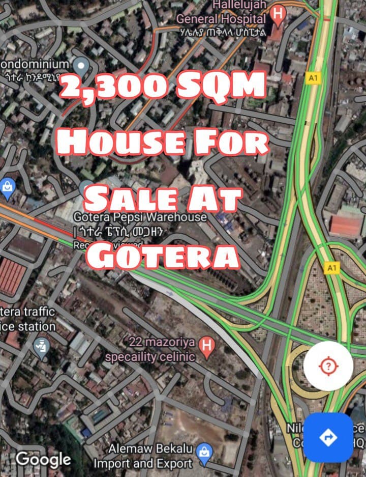 2,300 SQM House For Sale In Addis Ababa, Gotera — 1