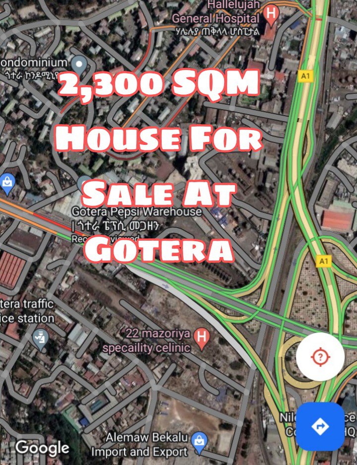 2,300 SQM House For Sale In Addis Ababa, Gotera — 1